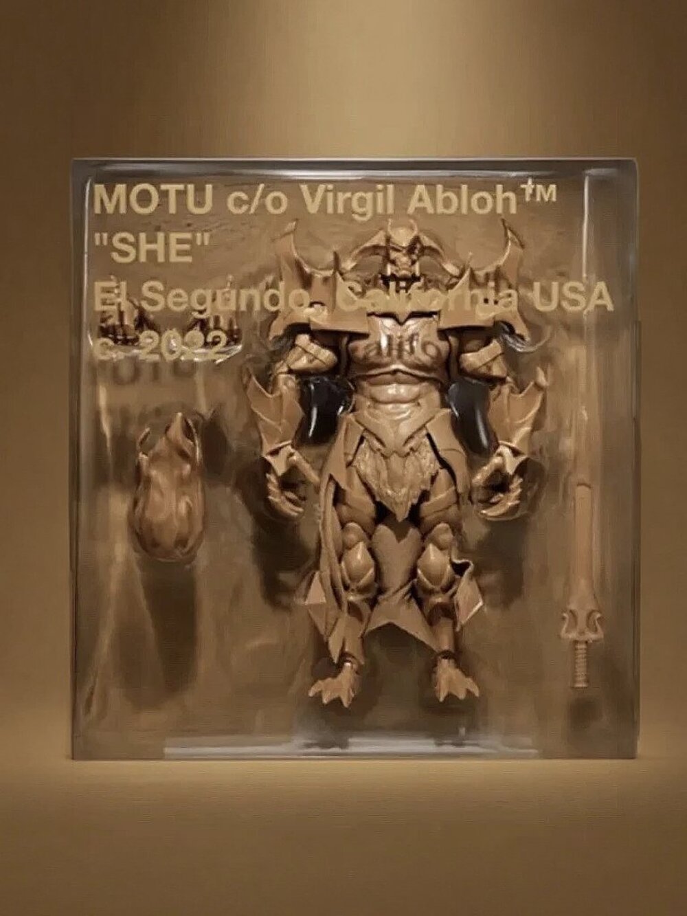 Masters of the Universe c/o @VirgilAbloh™ figures.  Boxed collectors edition